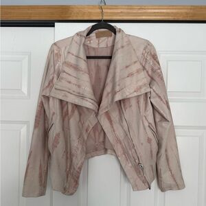 Blank NYC Light Pink Leather Jacket
